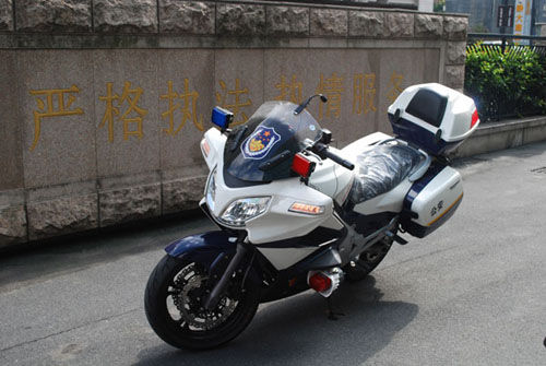 春风650TR警用摩托于杭州执法_重庆车市_重